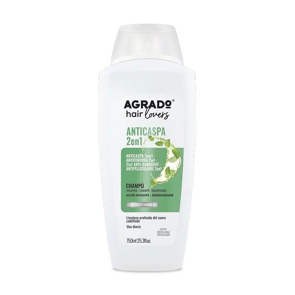 Уцінка! Шампунь для волосся Agrado 2in1 Anti-Dandruff Shampoo проти лупи, 750 мл