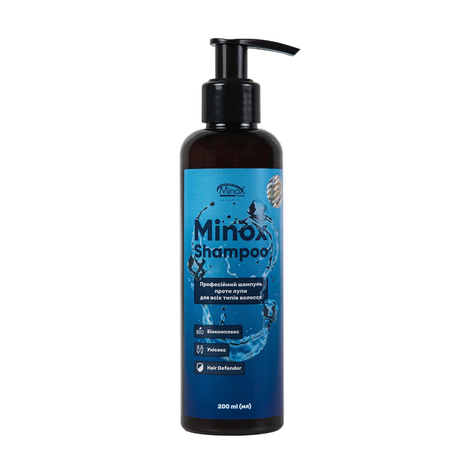 Уцінка! Шампунь Minox Shampoo проти лупи, для всіх типів волосся, 200 мл